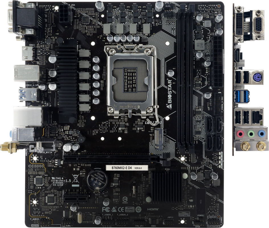 Материнська плата Biostar B760MX2-E DDR4