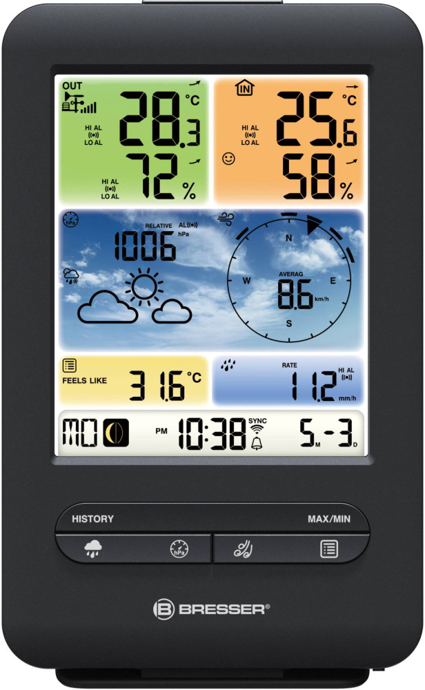 Метеостанция BRESSER Wi-Fi Colour Weather Station