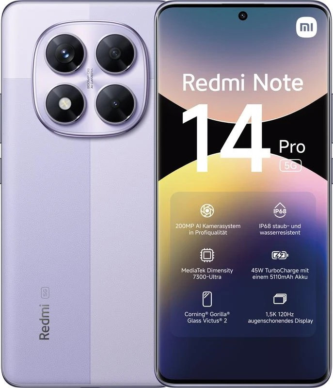 Смартфон Xiaomi Redmi Note 14 Pro 5G 256 ГБ / 8 ГБ