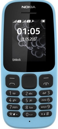 Кнопочный телефон Nokia 105 2017 2 SIM