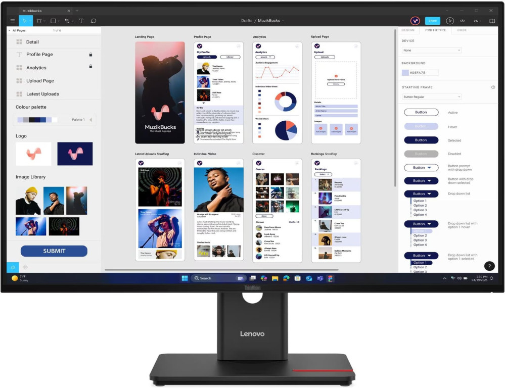 Монітор Lenovo ThinkVision T32UD-40