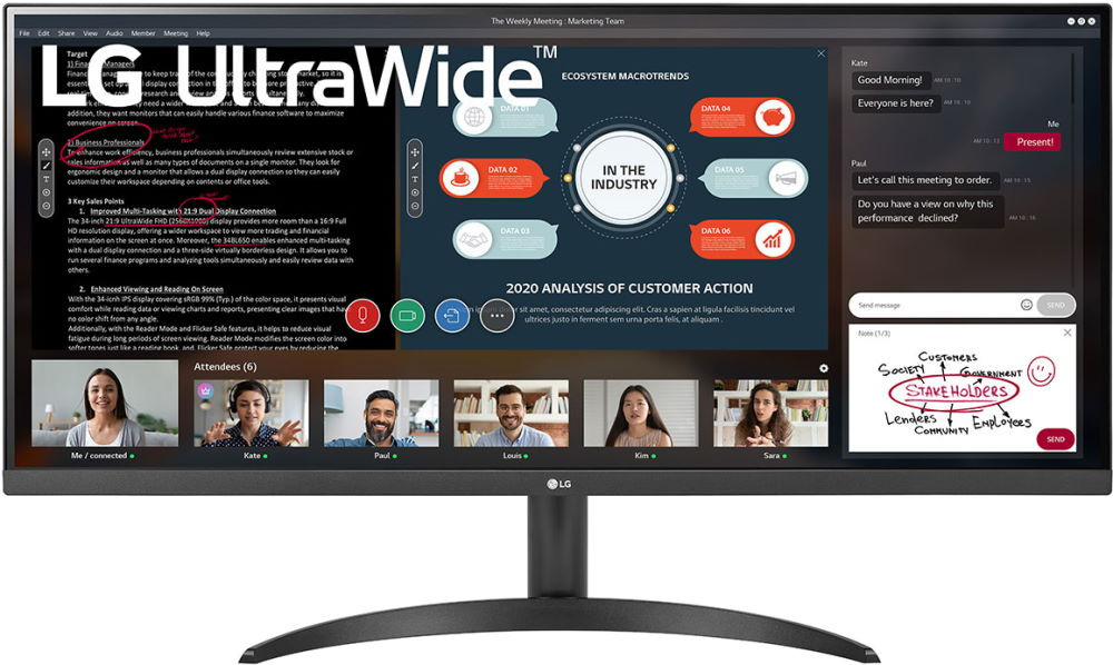Монитор LG UltraWide 34WP500
