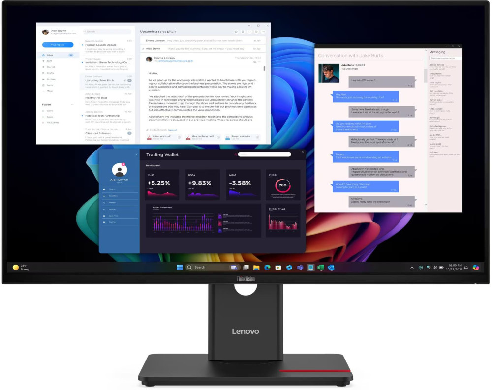Монітор Lenovo ThinkVision T27UD-40