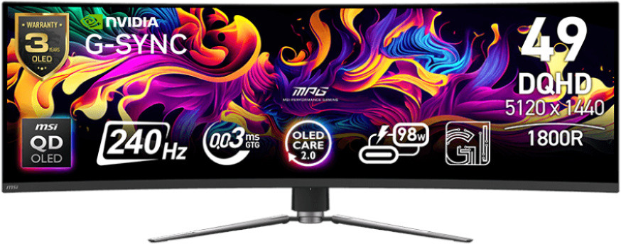 Ігровий монітор MSI MPG 491CQPX QD-OLED