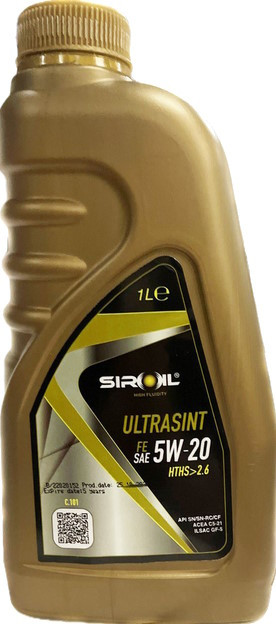 Моторное масло Siroil Ultrasint FE 5W-20 HTHS>2.6