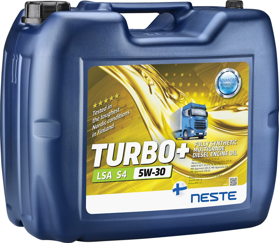Моторне мастило Neste Turbo Plus LSA S4 5W-30 20L