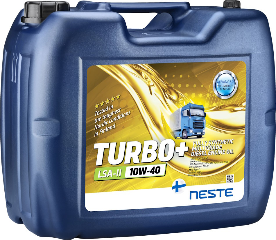 Моторне мастило Neste Turbo Plus LSA-II 10W-40 20L