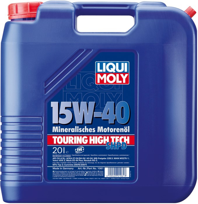 Моторне мастило Liqui Moly Touring High Tech SHPD-Motoroil 15W-40 Basic