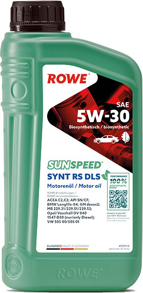 Моторное масло Rowe Sunspeed Synt RS DLS 5W-30