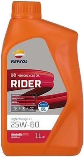 Моторне мастило Repsol Rider High Mileage 4T 25W-60 1L