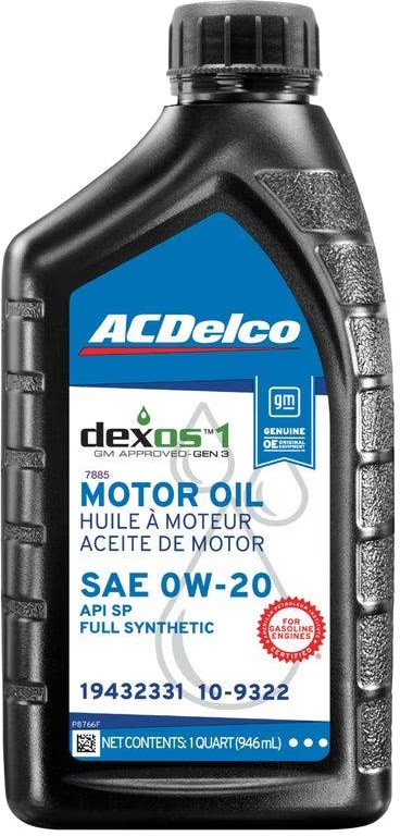 Моторное масло ACDelco Full Synthetic Dexos 1 Gen 3 0W-20 1L