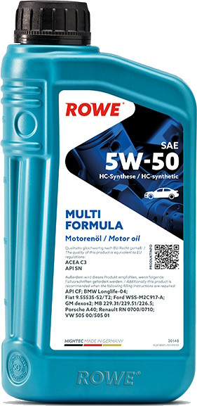 Моторное масло Rowe Hightec Multi Formula 5W-50