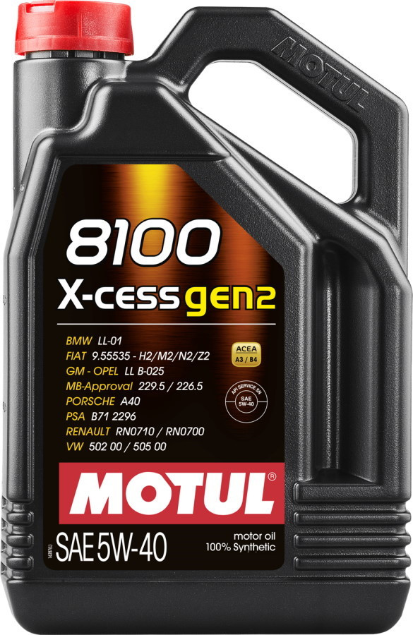 Моторное масло Motul 8100 X-Cess Gen2 5W-40