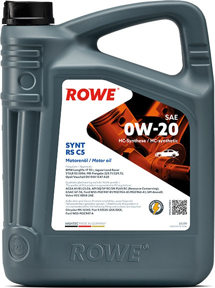 Моторное масло Rowe Hightec Synt RS C5 0W-20