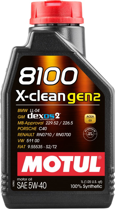 Моторное масло Motul 8100 X-Clean Gen2 5W-40