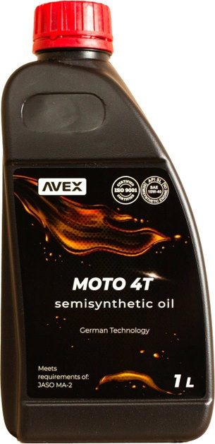 Моторне мастило AVEX Moto 4T 10W-40 1L