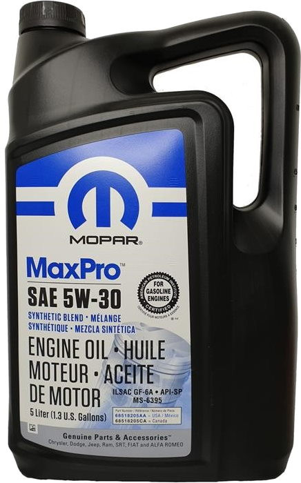 Моторное масло Mopar MaxPro 5W-30 SP/GF-6A 5L