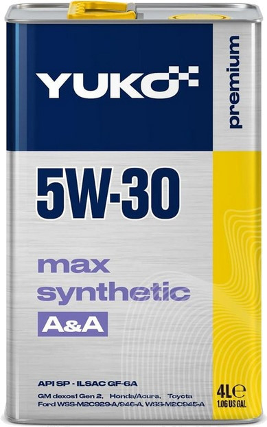 Моторное масло YUKO Max Synthetic A&A 5W-30