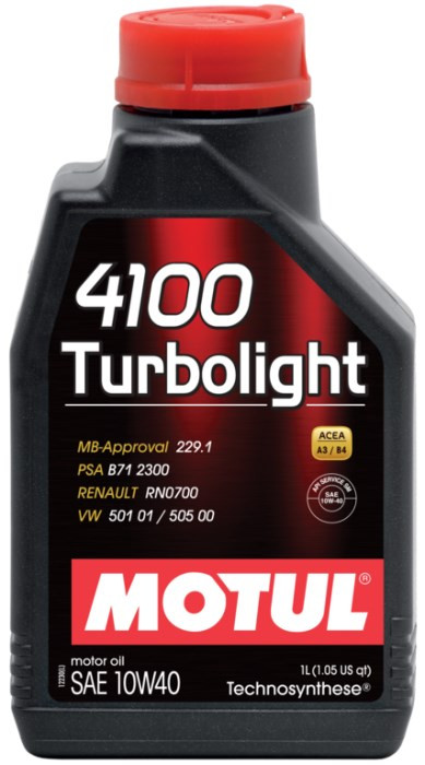Моторное масло Motul 4100 Turbolight 10W-40