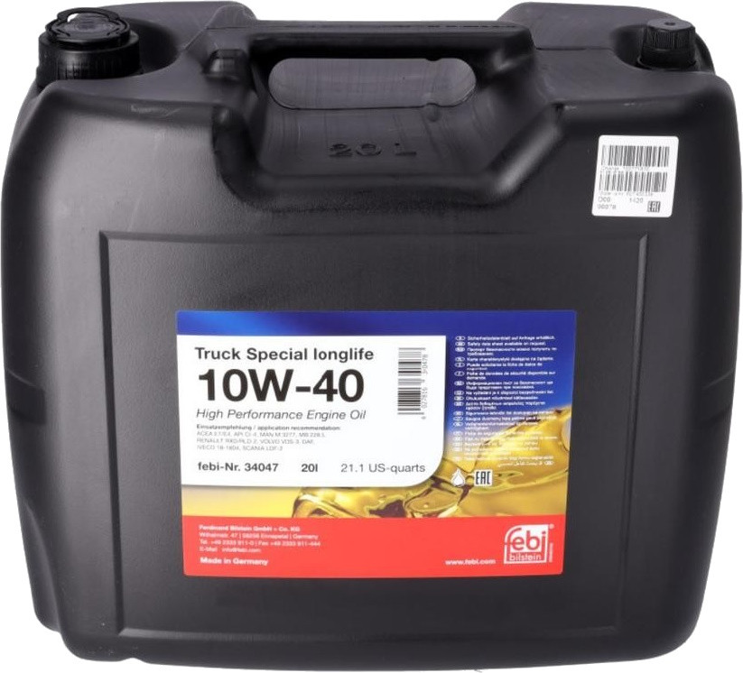 Моторне мастило Febi Truck Special Longlife 10W-40 20L