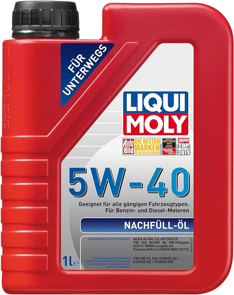 Моторне мастило Liqui Moly Top-up Oil 5W-40 1L