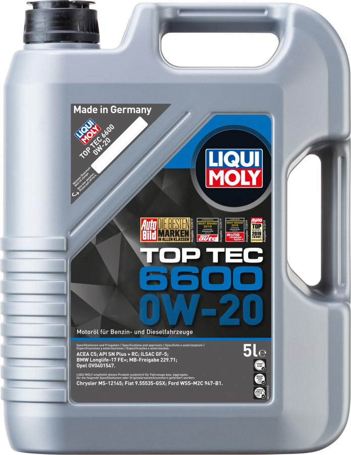 Моторное масло Liqui Moly Top Tec 6600 0W-20