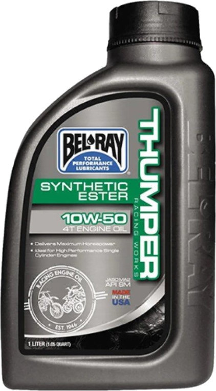 Моторне мастило Bel-Ray Thumper Racing Works Synthetic Ester 4T 10W-50