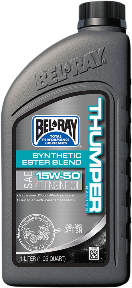 Моторне мастило Bel-Ray Thumper Racing Synthetic Ester 4T 15W-50