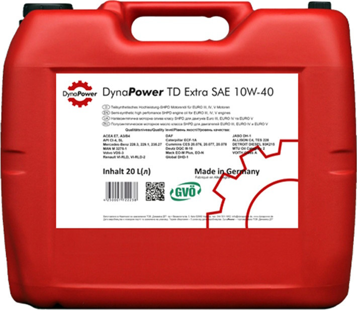 Моторное масло DynaPower TD Extra 10W-40