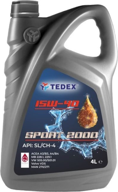 Моторное масло Tedex Sport 2000 15W-40 4L