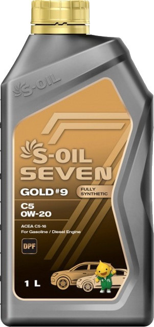 Моторне мастило S-Oil Seven Gold 9 C5 0W-20 1L