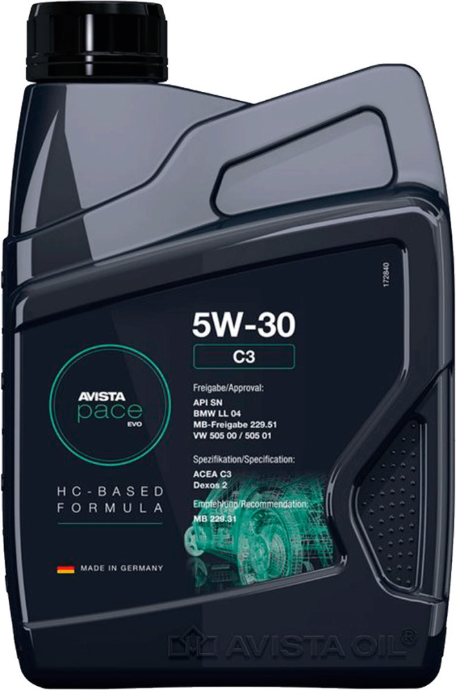 Моторне мастило AVISTA Pace EVO C3 5W-30