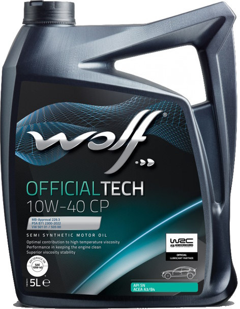 Моторне мастило WOLF Officialtech 10W-40 CP 5L