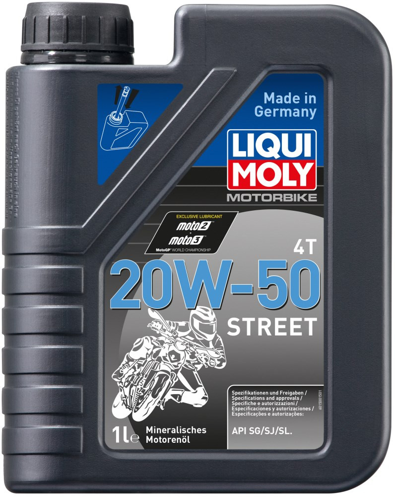 Моторное масло Liqui Moly Motorbike 4T 20W-50 Street