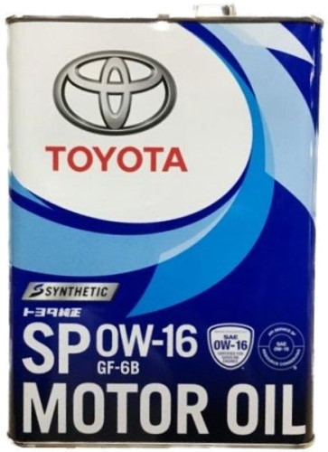 Моторне мастило Toyota Motor Oil 0W-16 SP 4L