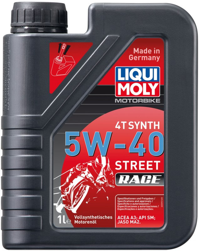 Моторное масло Liqui Moly Motorbike 4T Synth Street Race 5W-40