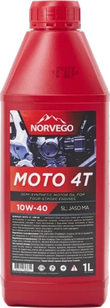 Моторне мастило Norvego Moto 4T 10W-40 1L