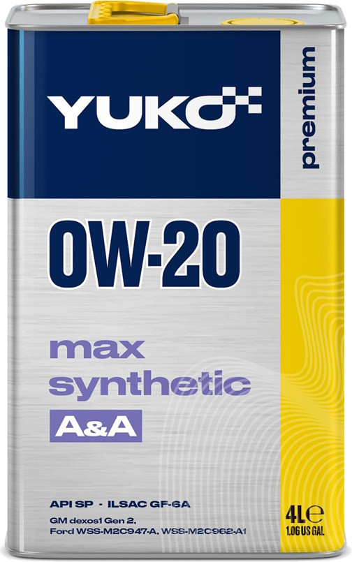 Моторное масло YUKO Max Synthetic 0W-20