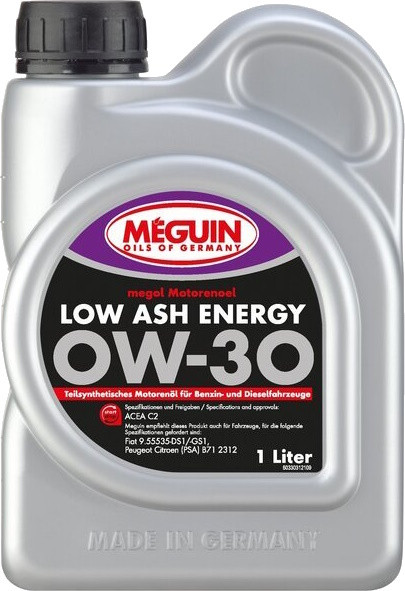 Моторне мастило Meguin Low Ash Energy 0W-30 1L