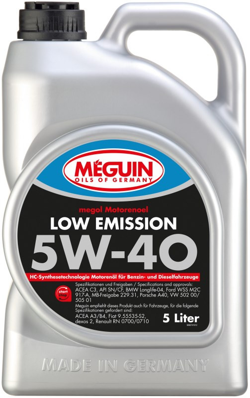 Моторне мастило Meguin Low Emission 5W-40