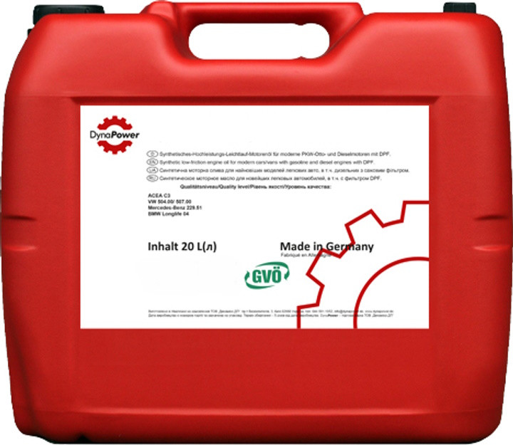 Моторное масло DynaPower Highway D1 0W-20