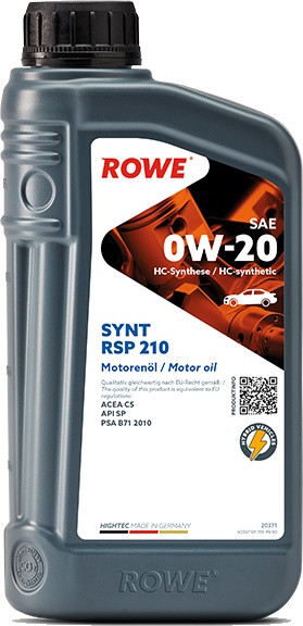 Моторное масло Rowe Hightec Synt RSP 210 0W-20