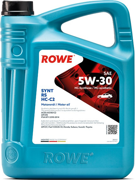Моторное масло Rowe Hightec Synt RS HC-C2 5W-30