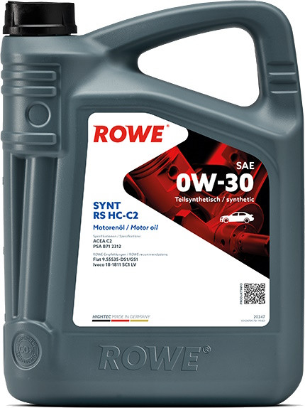 Моторное масло Rowe Hightec Synt RS HC-C2 0W-30