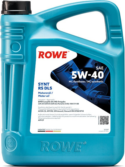 Моторное масло Rowe Hightec Synt RS DLS 5W-40