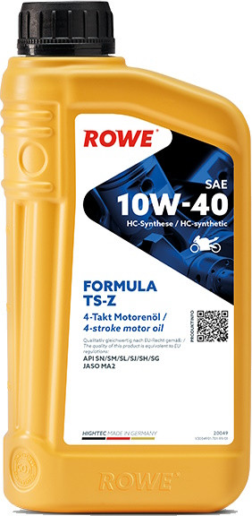 Моторне мастило Rowe Hightec Formula 10W-40 TS-Z 1L