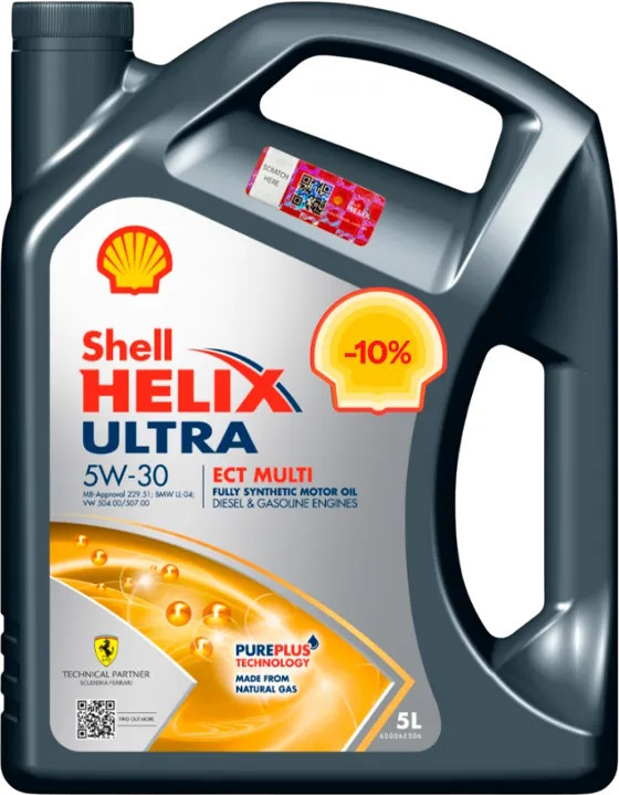 Моторное масло Shell Helix Ultra ECT Multi 5W-30