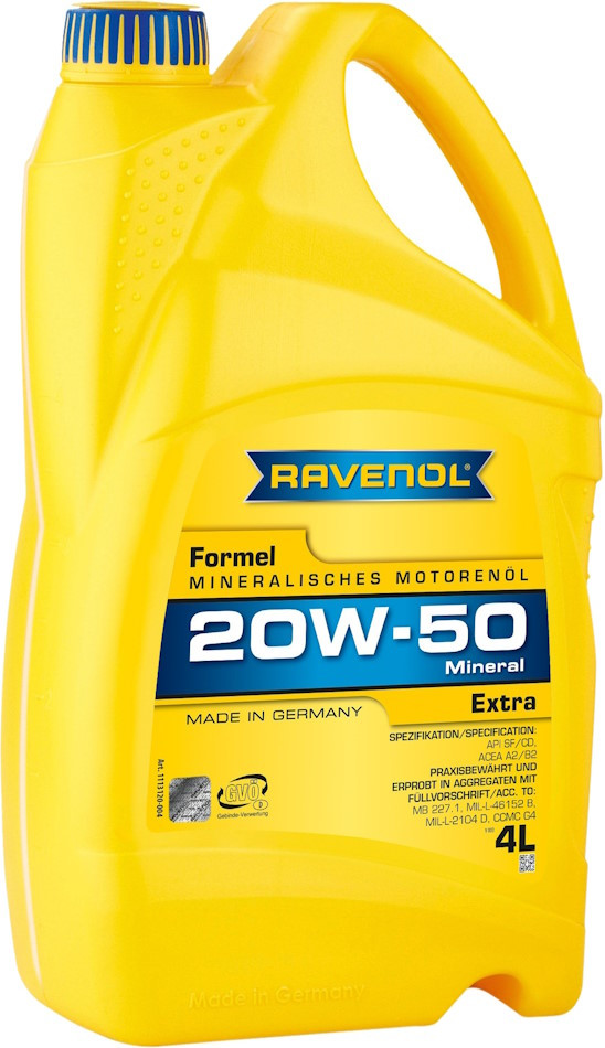 Моторне мастило Ravenol Formel Extra 20W-50
