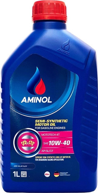 Моторное масло Aminol Mototech 4T 10W-40 1L