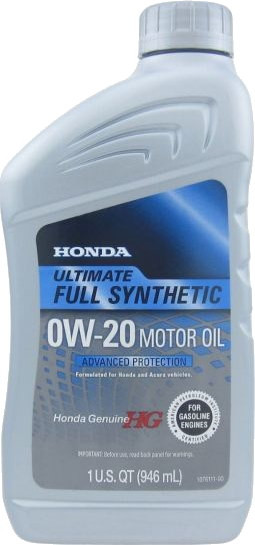 Моторне мастило Honda Ultimate Full Synthetic 0W-20 1L